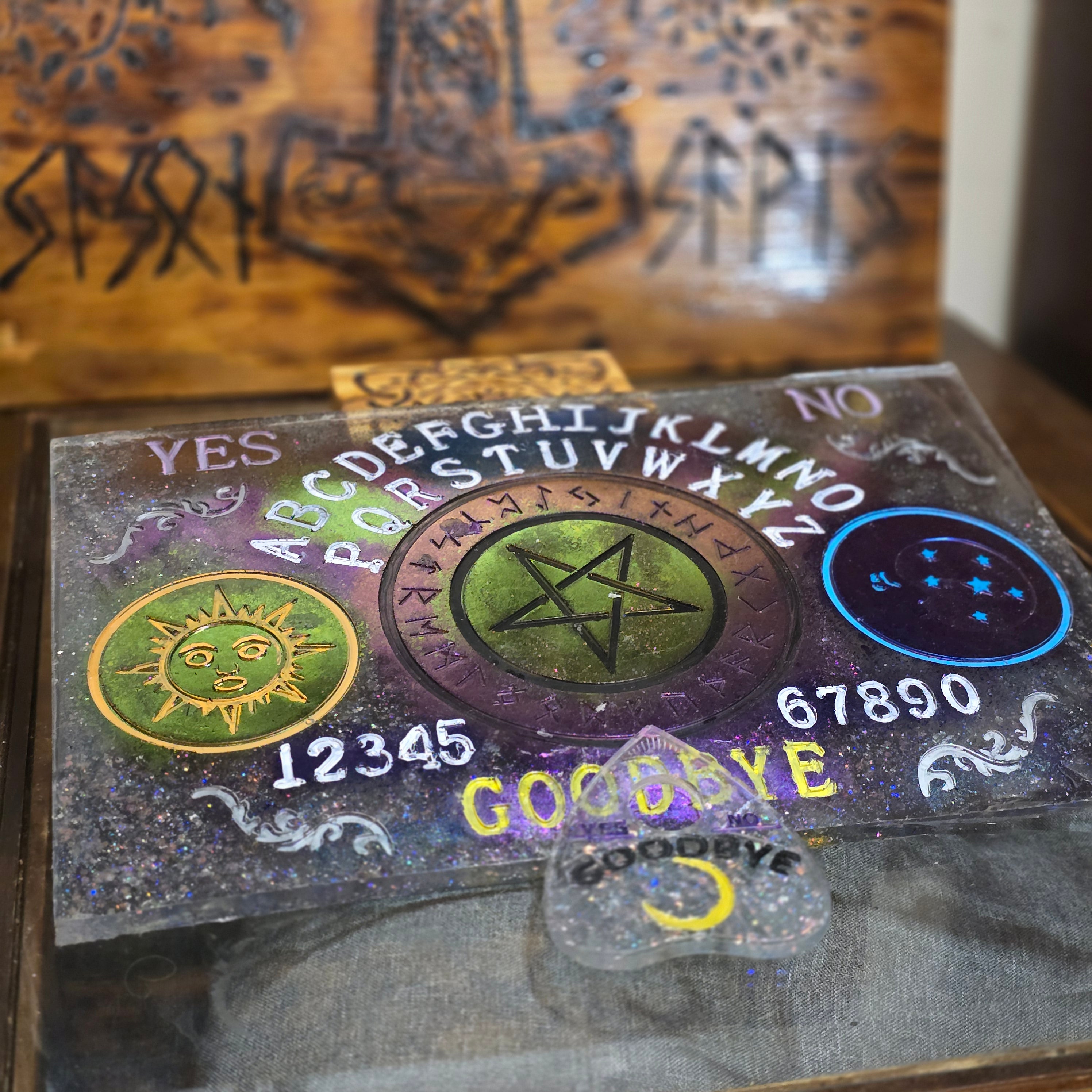 RESIN CRAFTED OUIJI BOARD