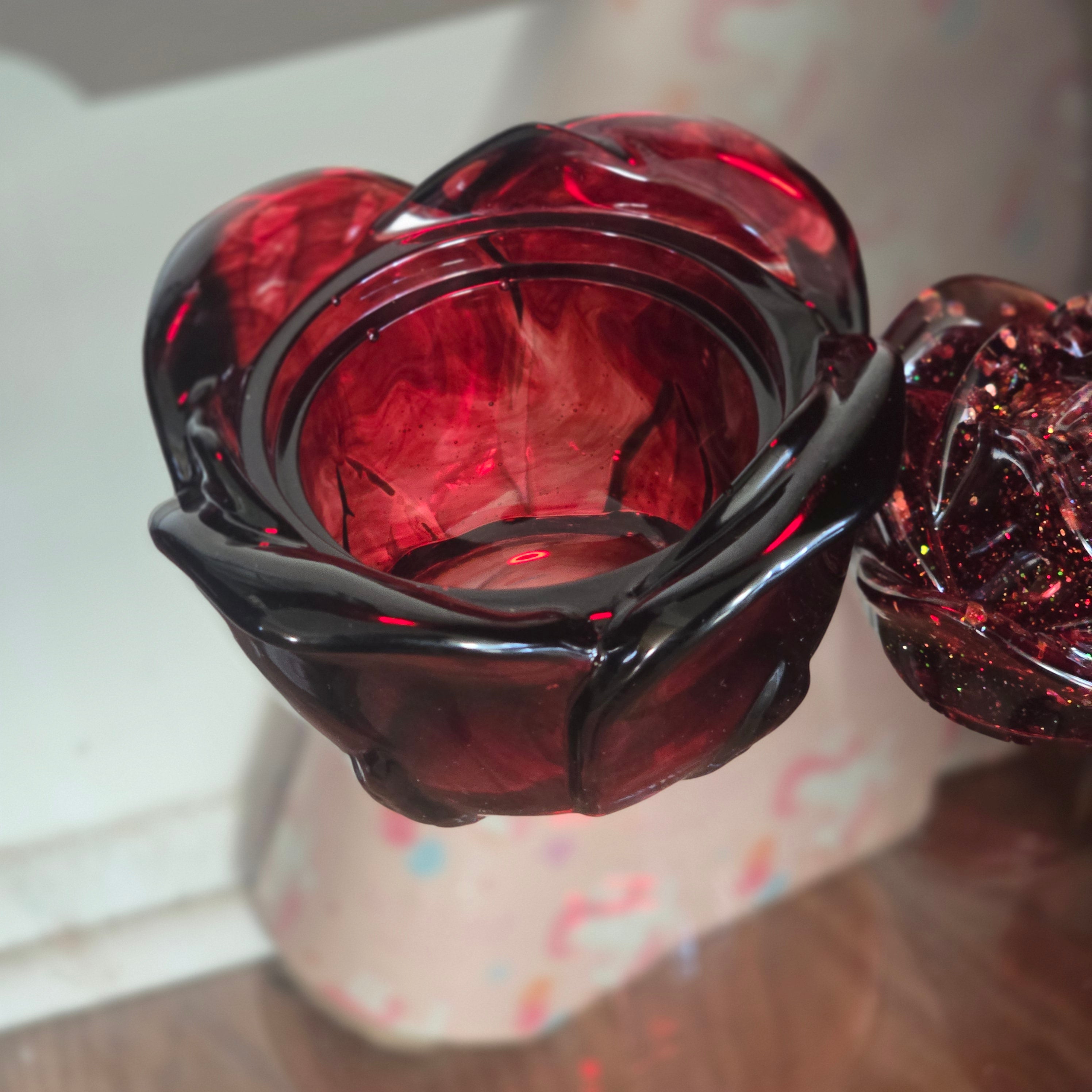 ROSE SHAPED JEWELRY BOX