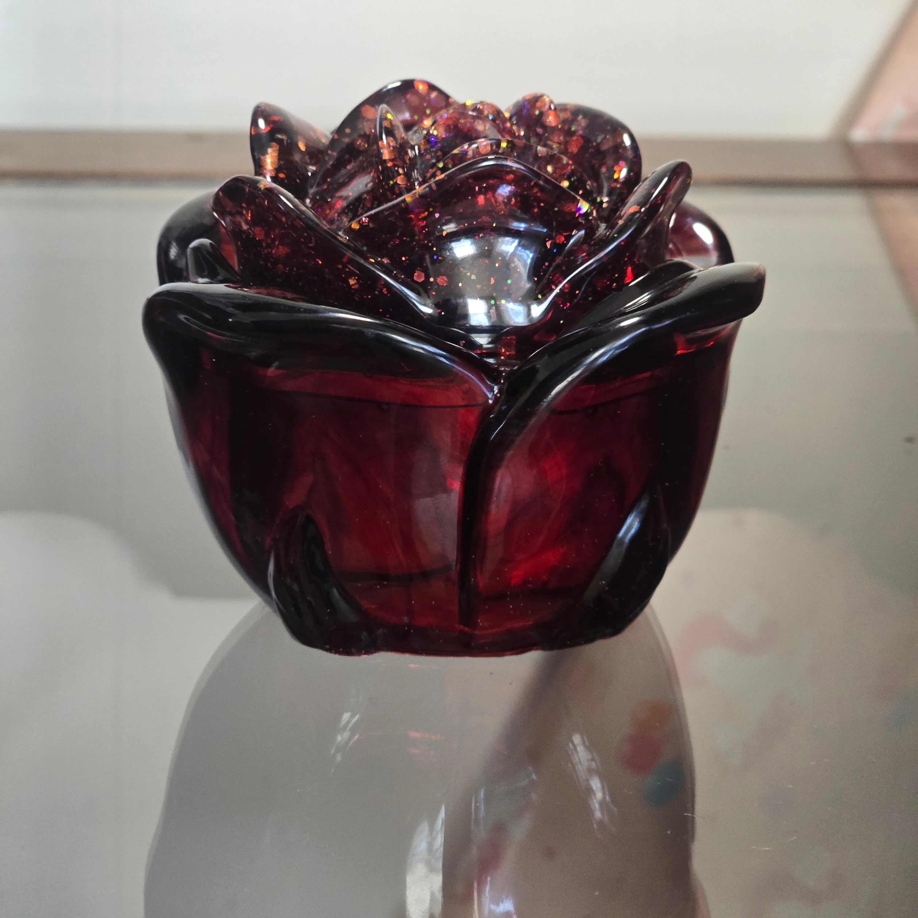 ROSE SHAPED JEWELRY BOX