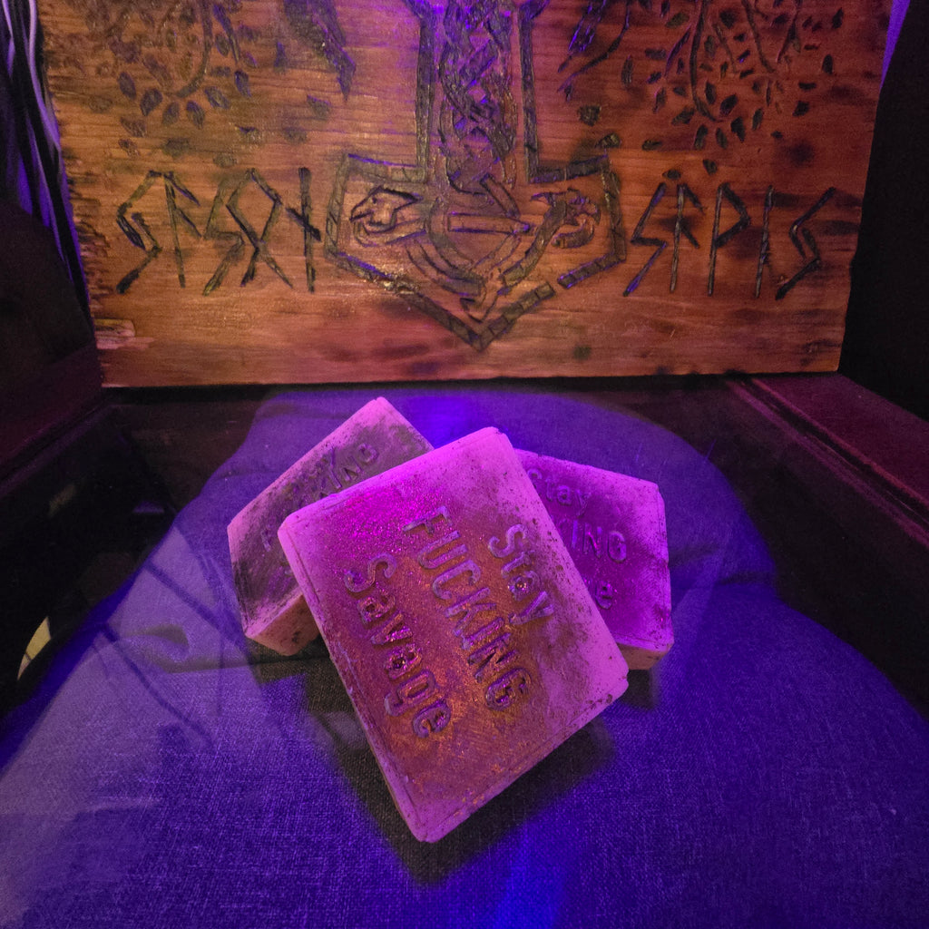 Handmade Goat’s Milk Soap – 3 oz | Stay Fucking Savage Logo